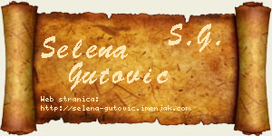 Selena Gutović vizit kartica